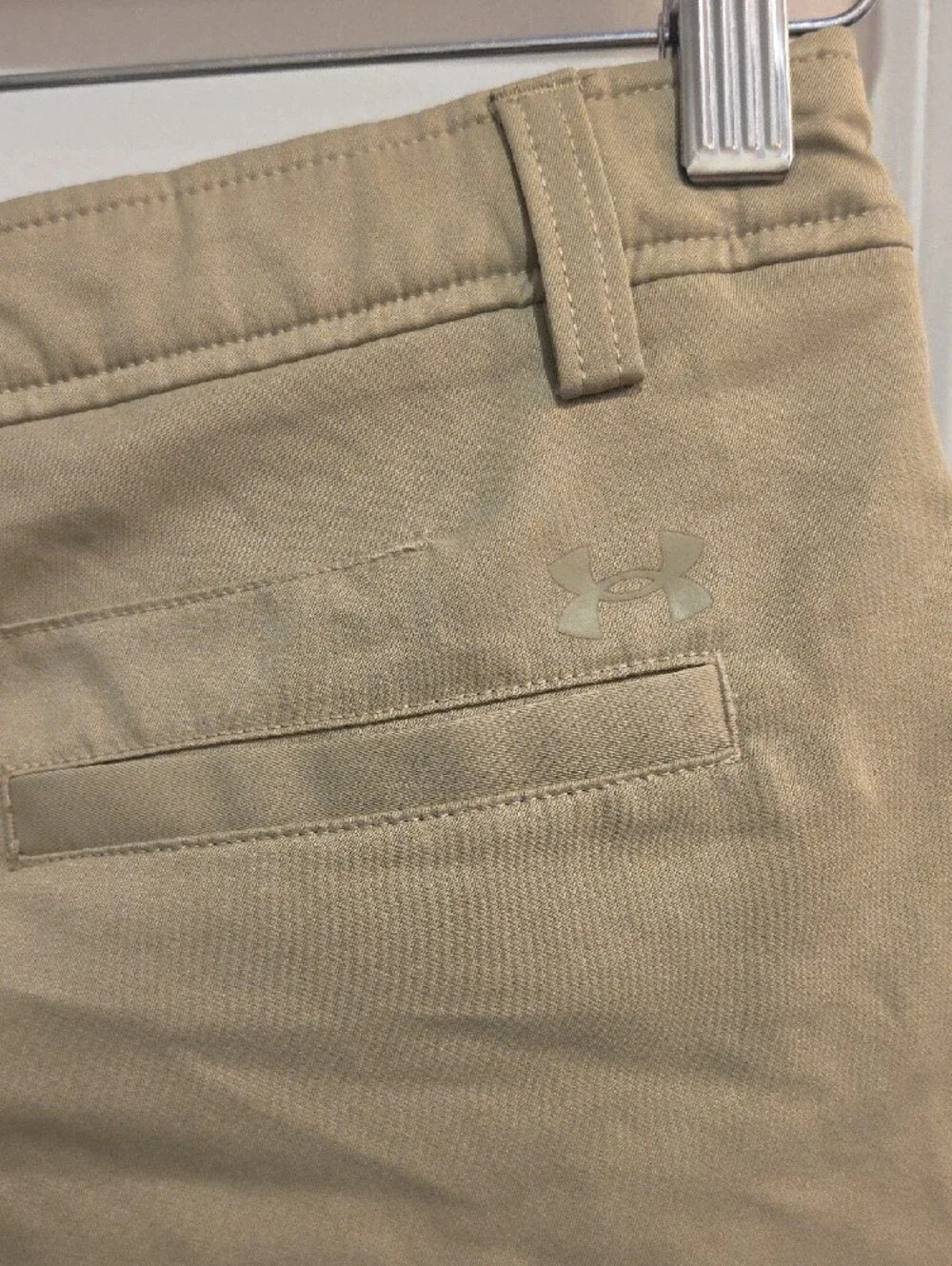 Under Armour Tan Khaki Golf  Kids Shorts